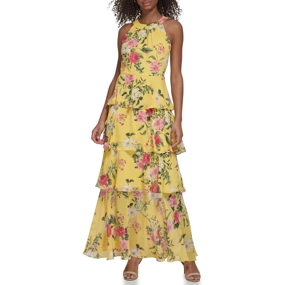 Jessica Howard Women's Style Maxi Sleeveless Chiffon Size 8 New with Tags!